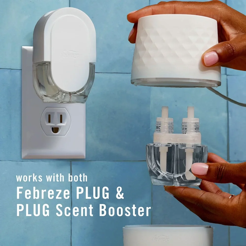 FEBREZE Plug Scent Booster Kit CALM Lavender Vanilla Refresh Energize 3 Refills